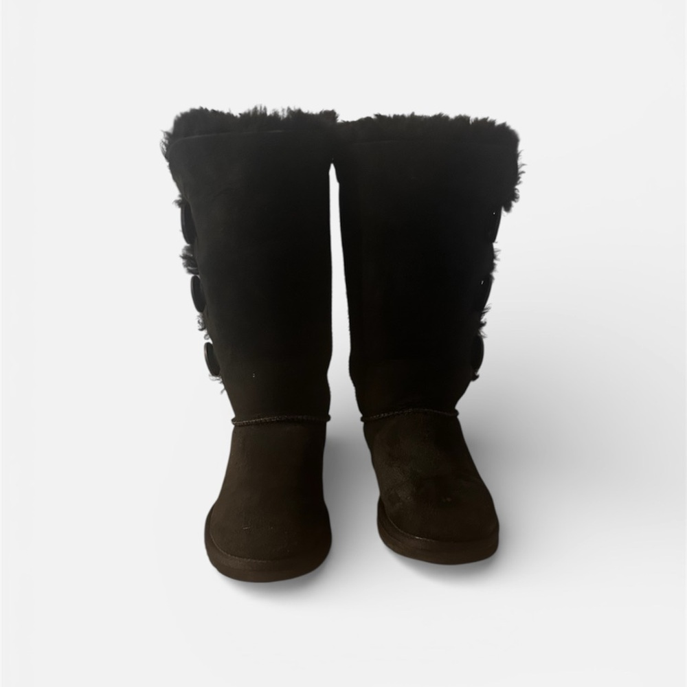 UGG Bailey Button Tall Black Boots Size 5